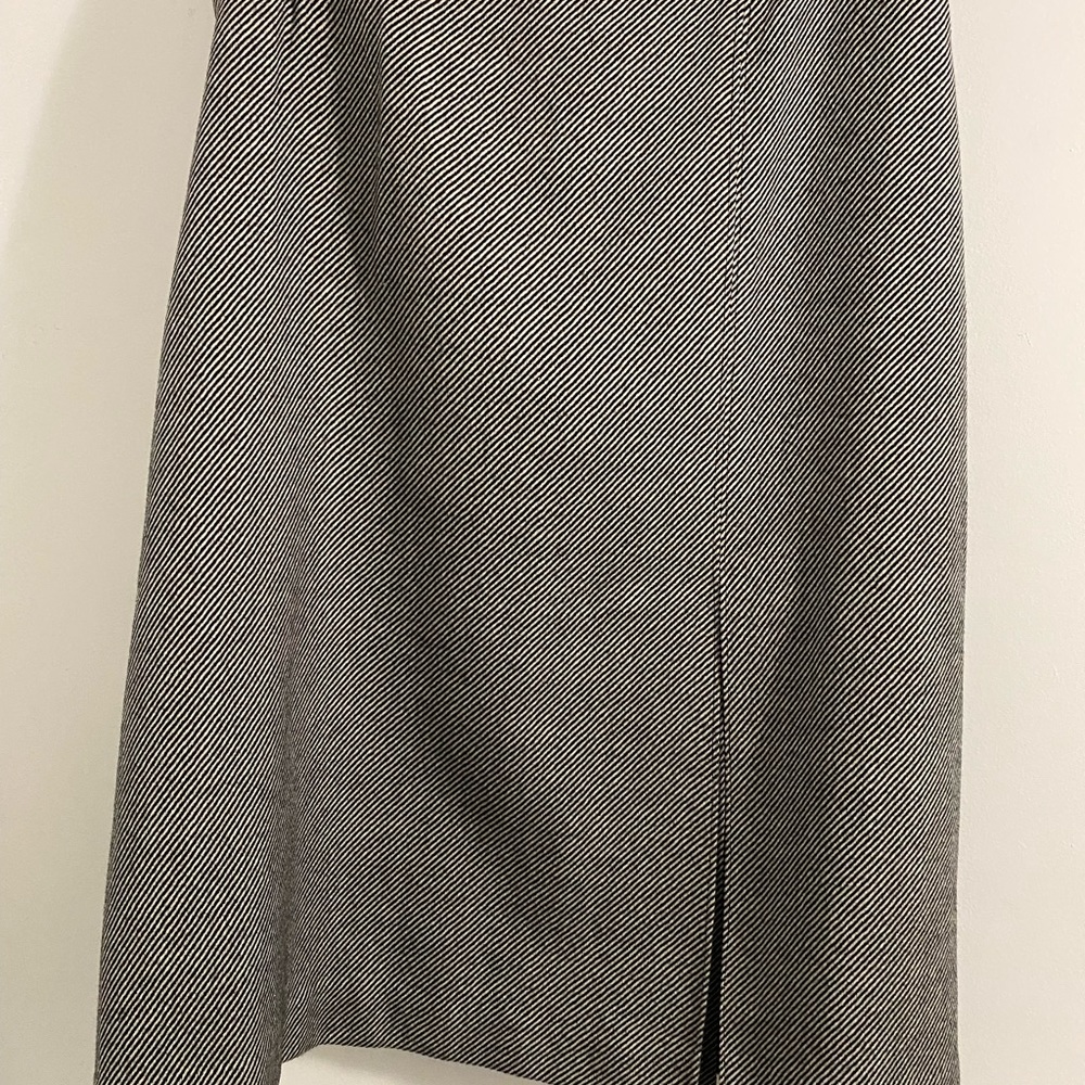 Black and White Wool Skirt